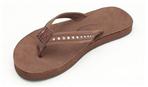 Kids Crystal - Single Layer Premier Leather with a Narrow Strap Embedded with Clear Crystals