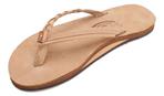 Flirty Braidy - Single Layer Premier Leather with Arch Support with a Braided Strap