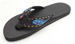 The Classics  - Single Layer Classic Rubber with a Nylon Fish Pattern Strap