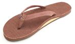 Single Layer Hemp Top and Strap with Arch Support and a Narrow Strap