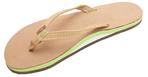 The Tropics - Single Layer Premier Leather with Colorful Midsole and a Narrow Strap