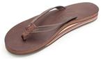 Double Layer Classic Leather with Arch Support and Narrow Strap