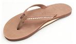 Crystal Collection - Single Layer Premier Leather with Arch Support and Swarovski Crystals