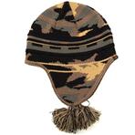 Beanie w/Ear Flaps - 100% Acrylic Knit (multi-color)