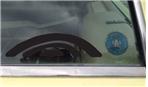 10" Black Dye Cut Sticker Rainbow Arch