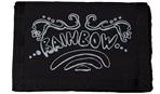 Black Nylon Graphic Wallet with Velcro Closure